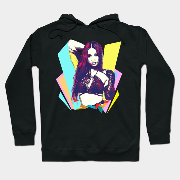 Wpap Pop Art Sasha Banks Hoodie by Piomio